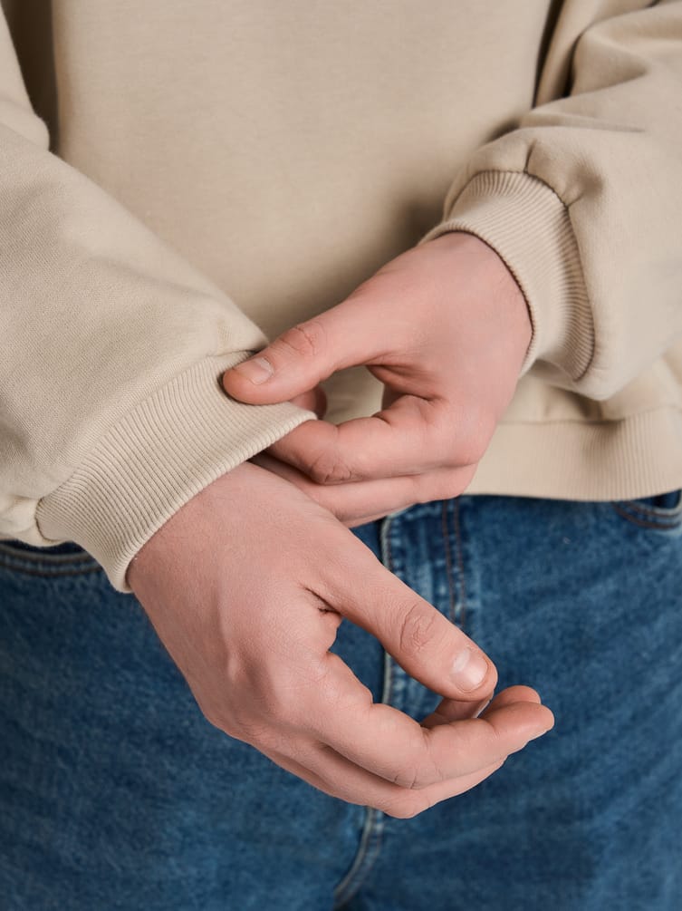 Свитшот оверсайз с начесом