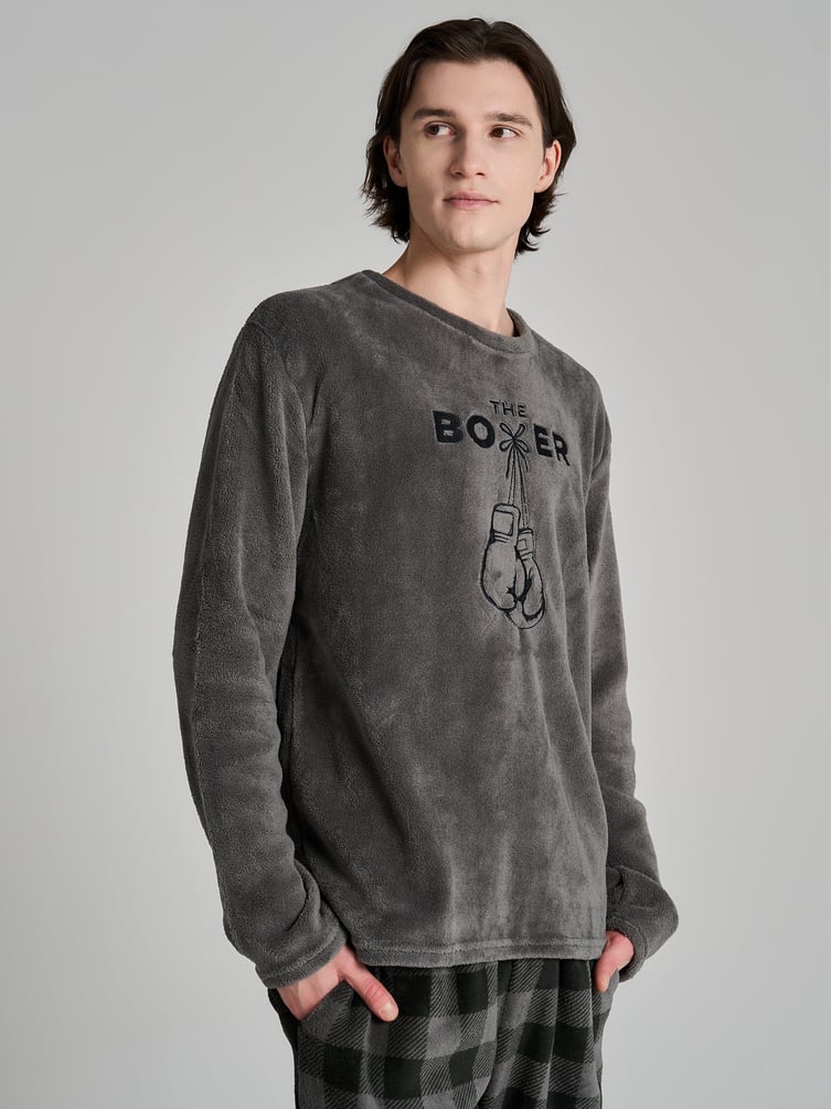 Пижама плюшевая Boxer с брюками