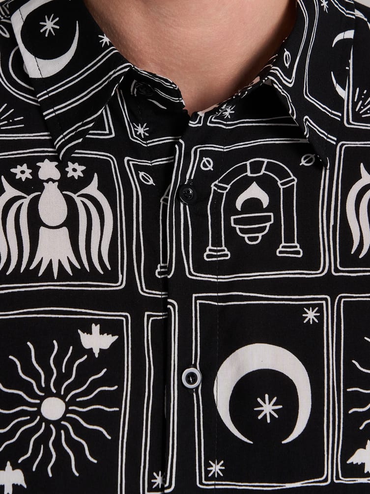 Рубашка летняя с принтом