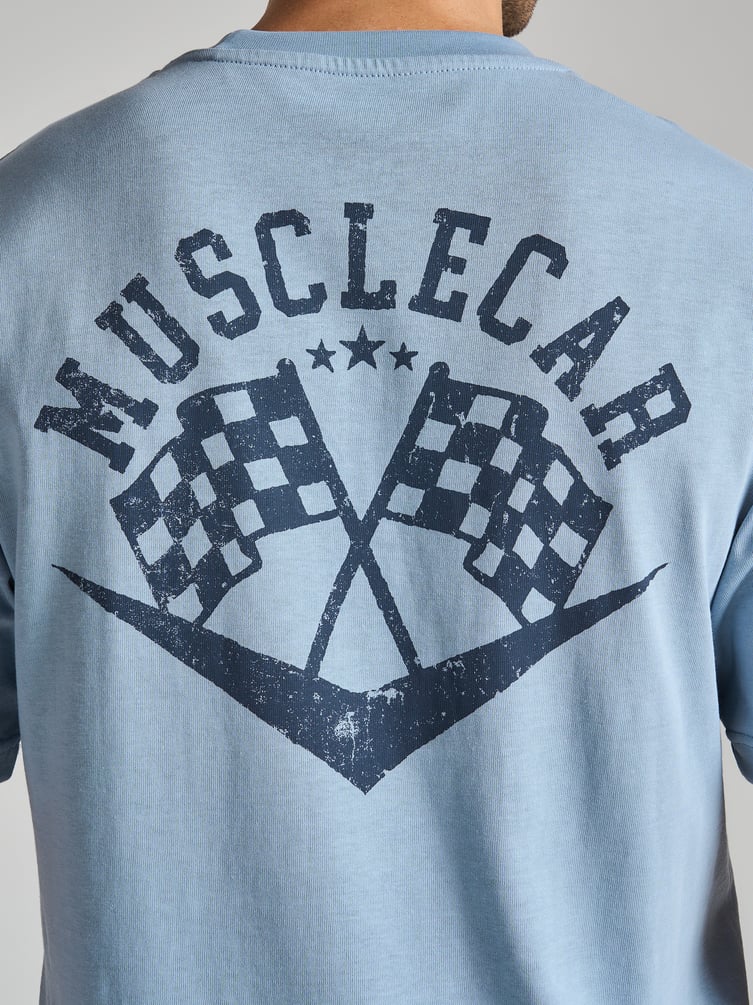 Футболка спортивная с принтом на спине