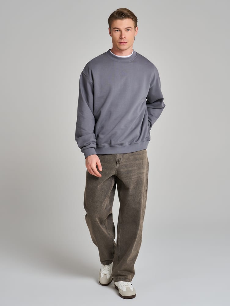 Свитшот базовый однотонный