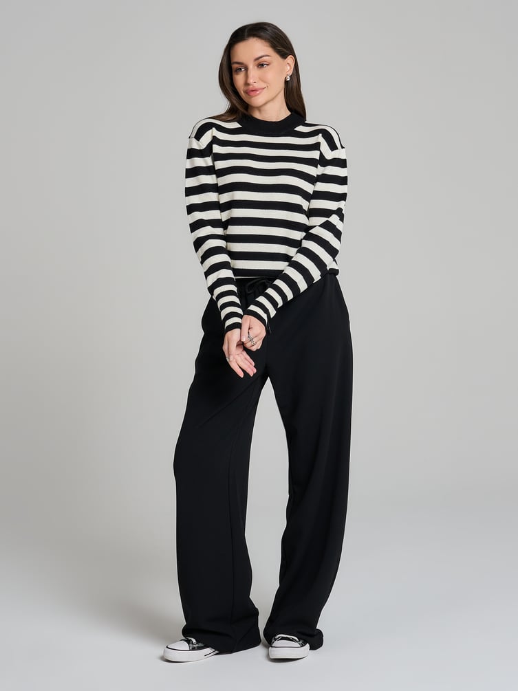 Джемпер трикотажный в полоску