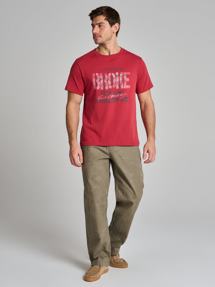 Футболка из хлопка с надписями