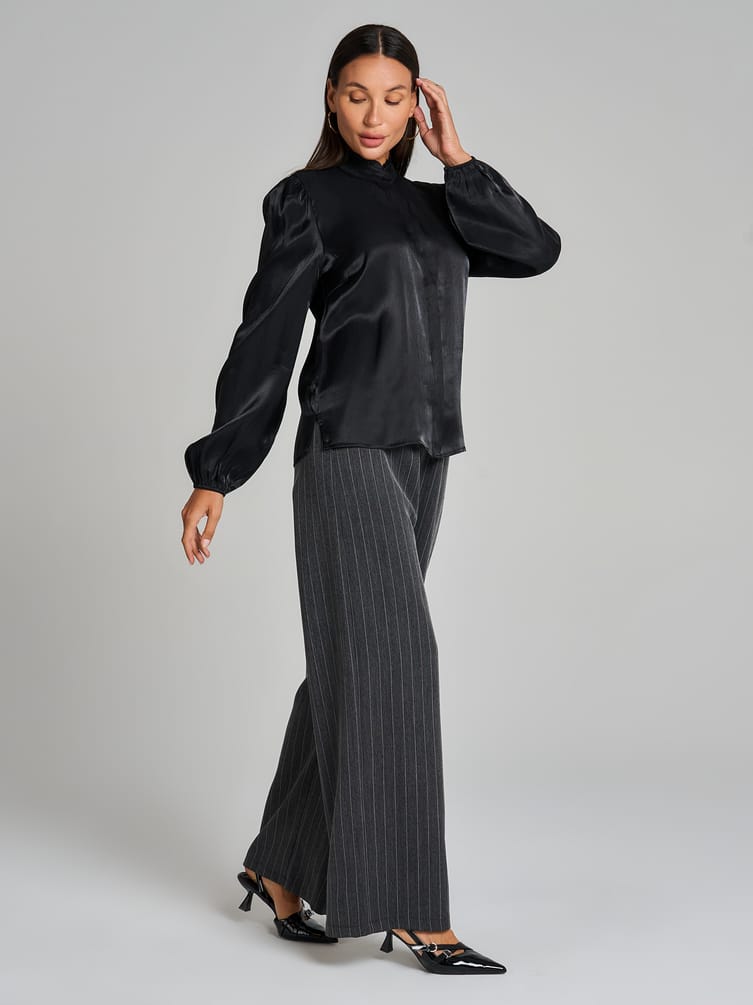 Блузка винтажная с рюшами