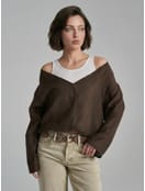 Блузка многослойная с топом