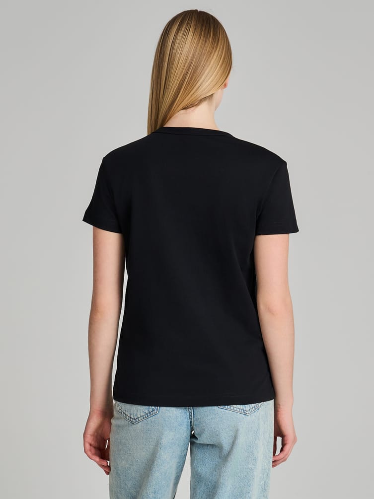 Хлопковая футболка с принтом