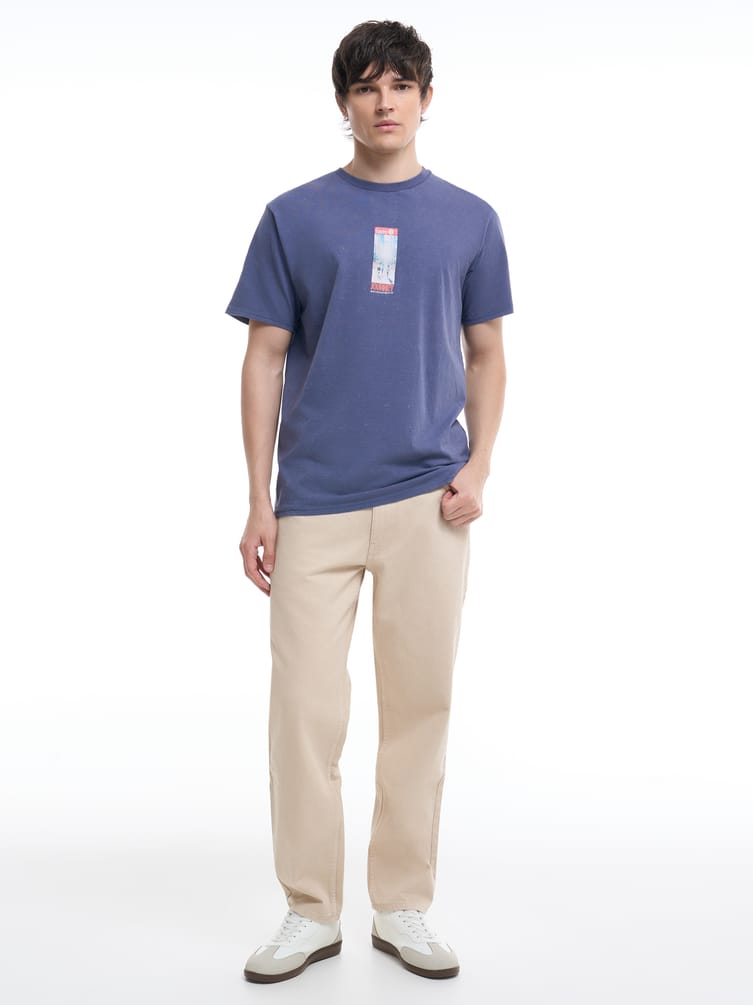 Футболка с принтом Токио на спине