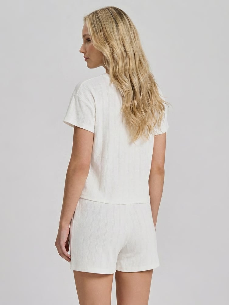 Пижама хлопковая с футболкой и шортами