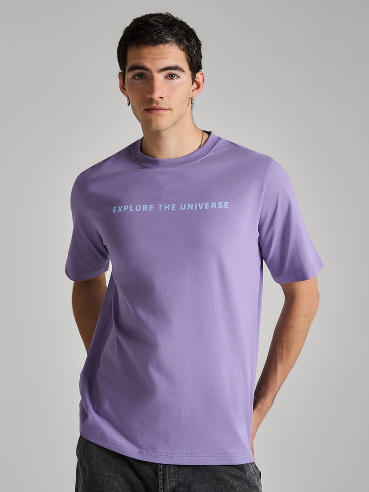 Футболка оверсайз с принтом на спине