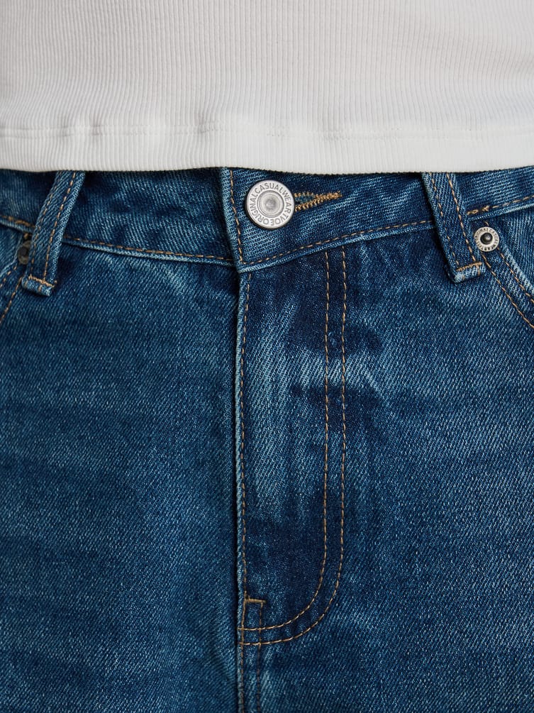 Джинсы Balloon зауженные с вареным эффектом