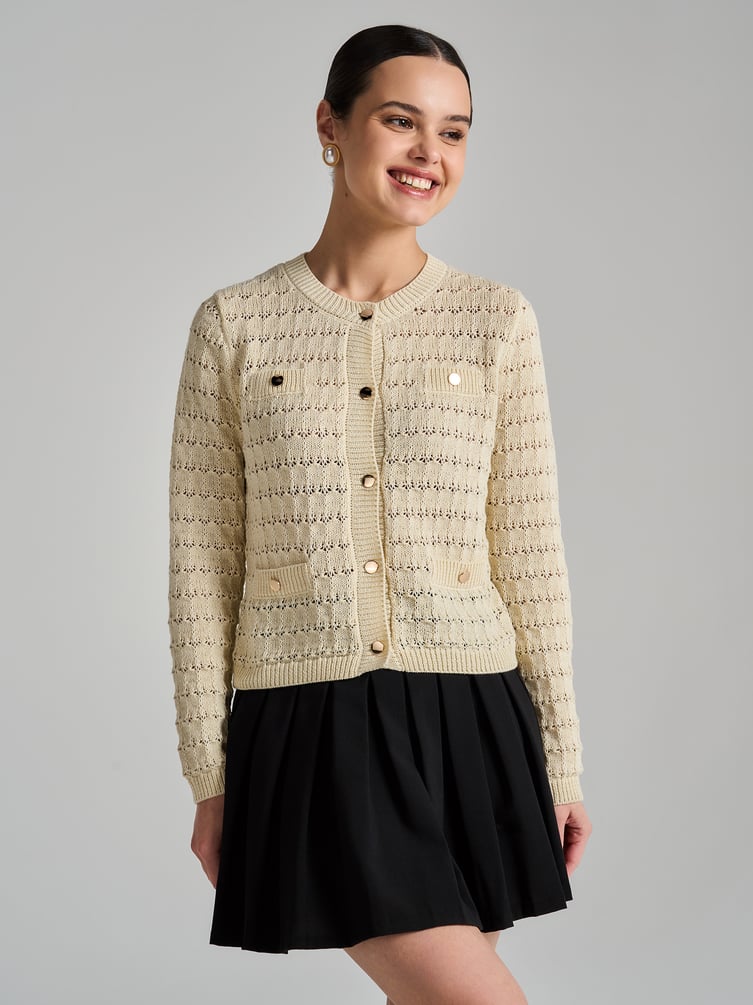 Кардиган вязаный на пуговицах