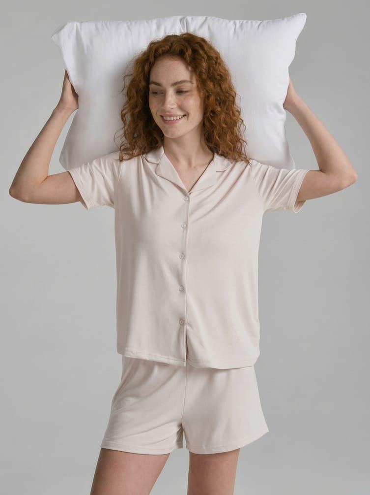 Пижама с рубашкой и шортами