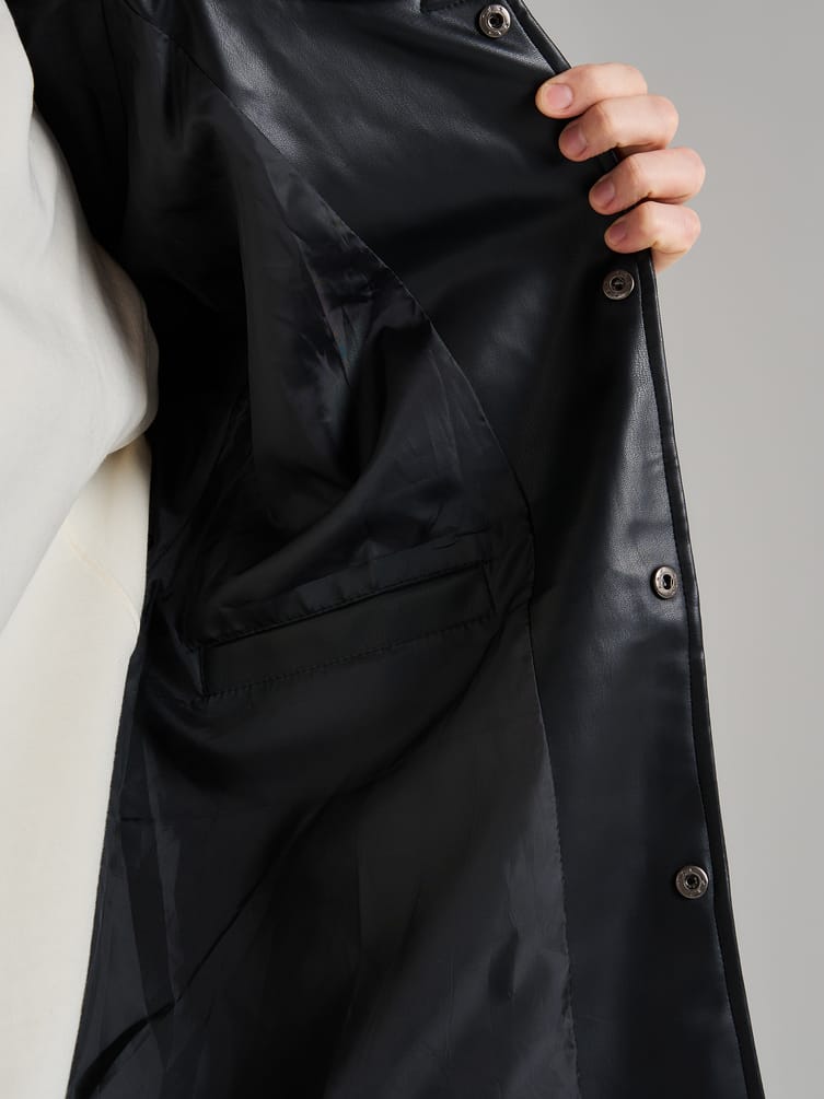 Куртка рубашка из эко кожи демисезонная