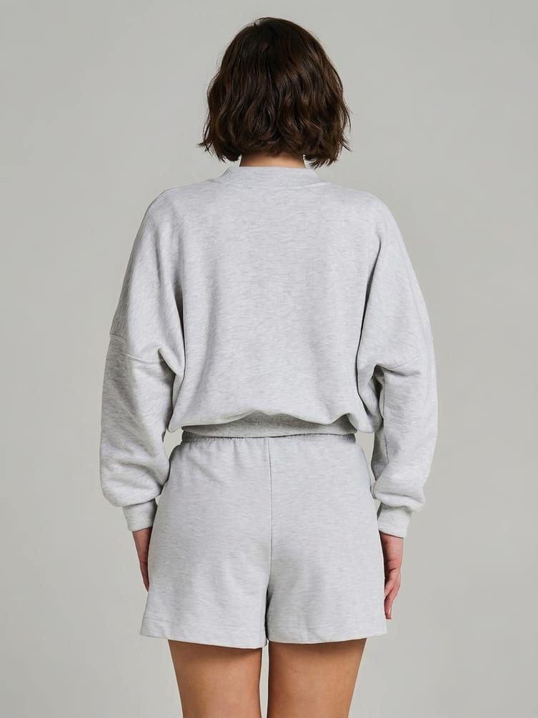 Толстовка бомбер укороченная