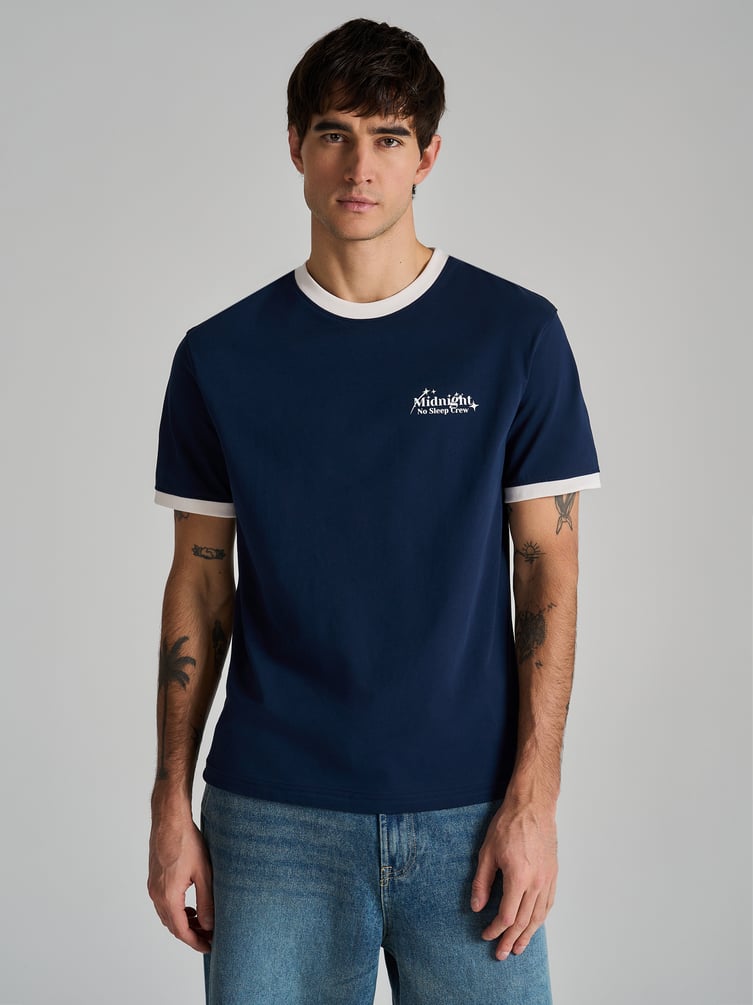 Футболка из хлопка с надписью