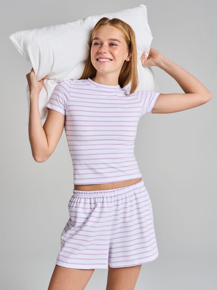 Полосатая пижама из хлопка