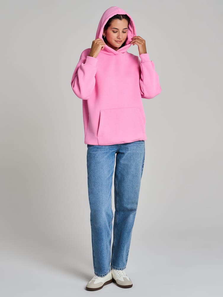 Утепленное худи оверсайз с начесом