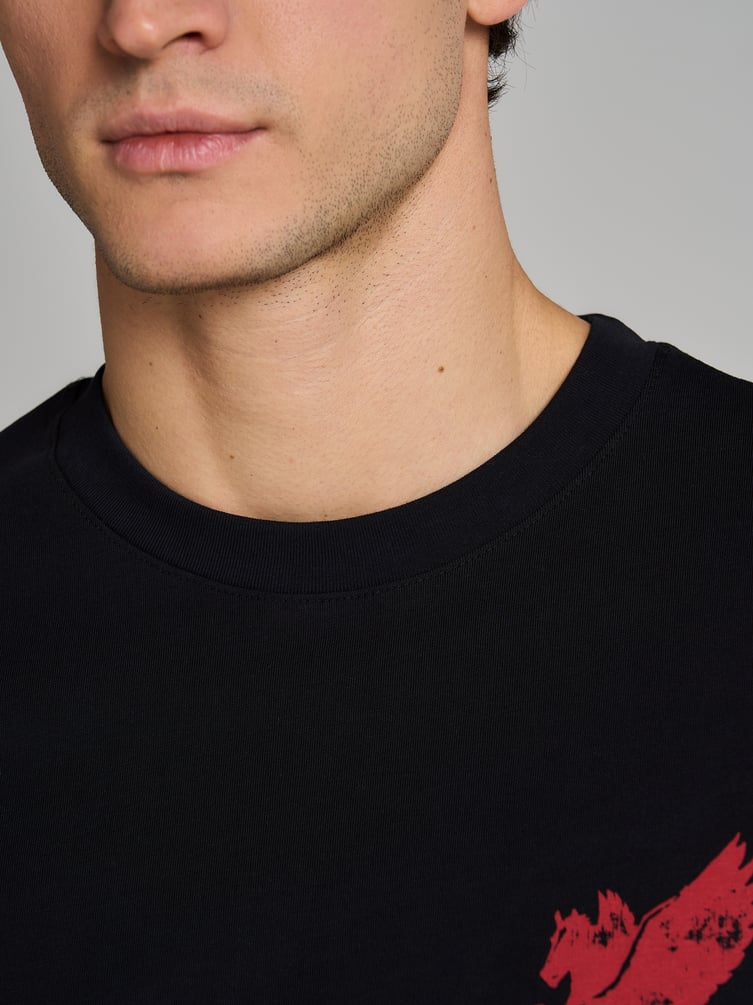 Футболка хлопковая с принтом