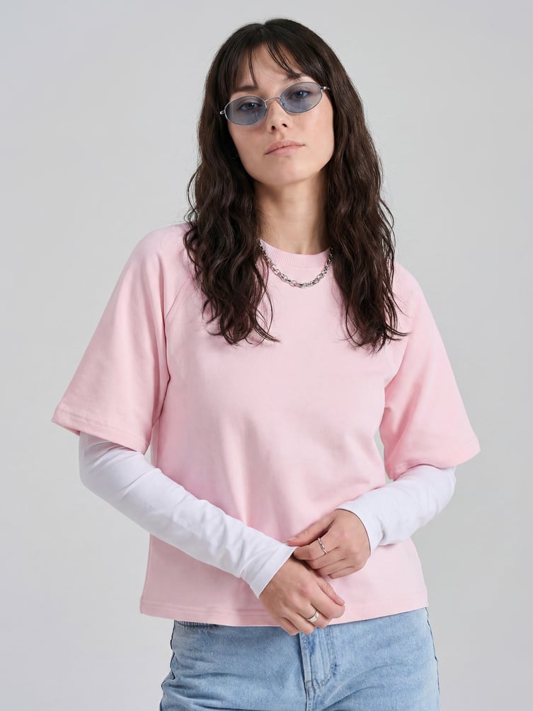 Свитшот с коротким рукавом