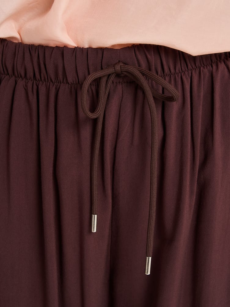 Брюки широкие летние