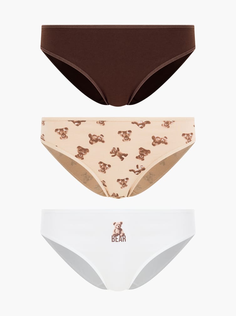 Трусы-слипы - 3 шт. с принтом