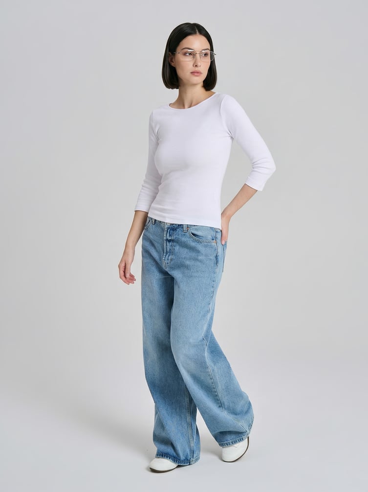 Лонгслив приталенный