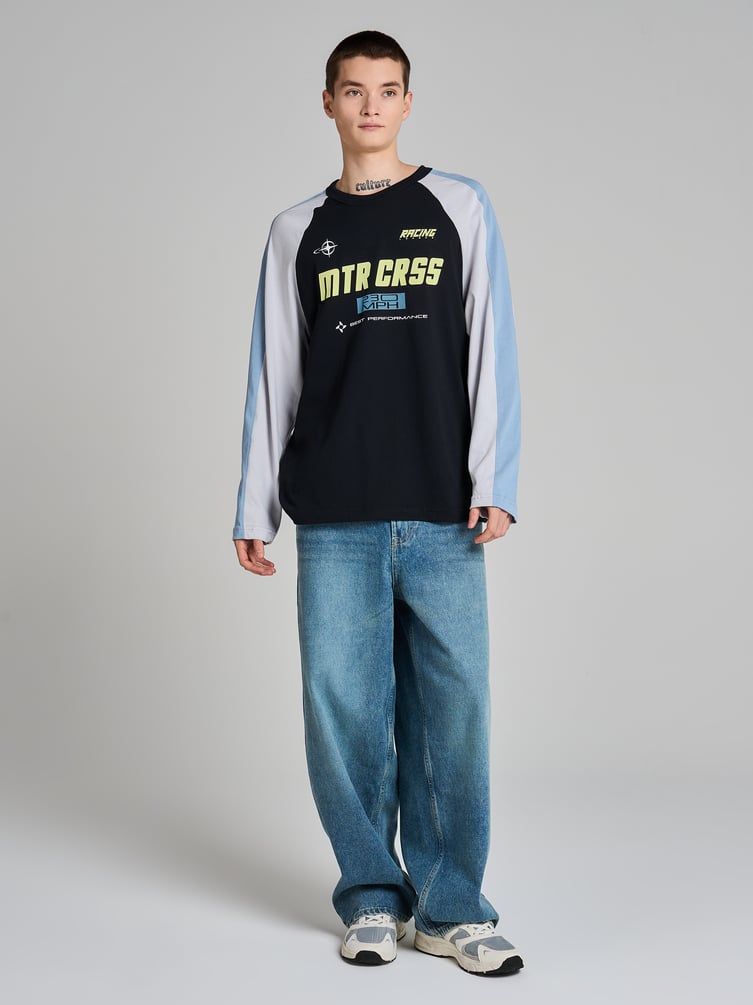 Лонгслив спортивный с надписью