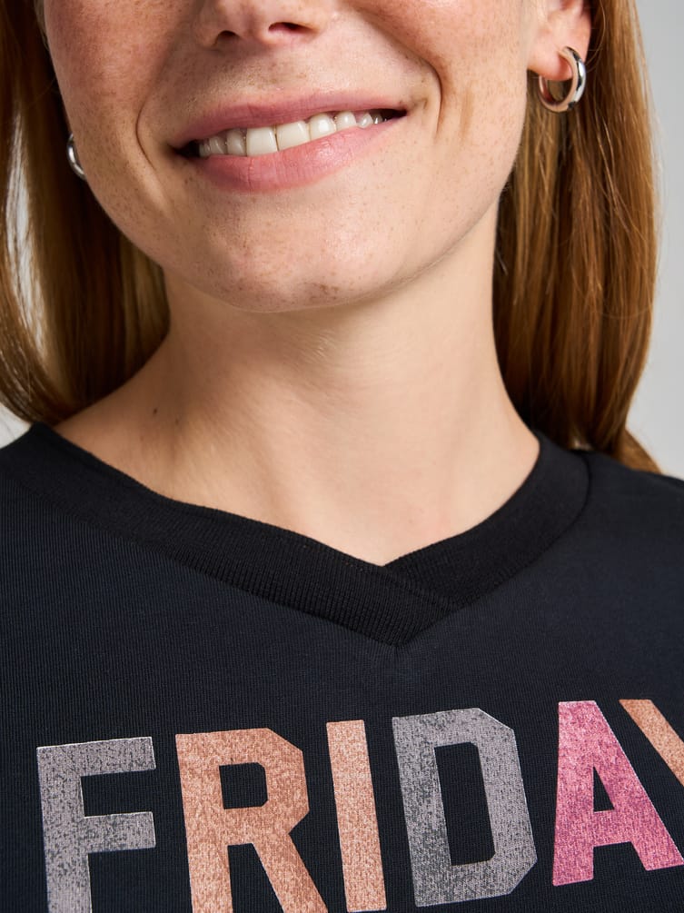 Футболка оверсайз с надписью Пятница 13