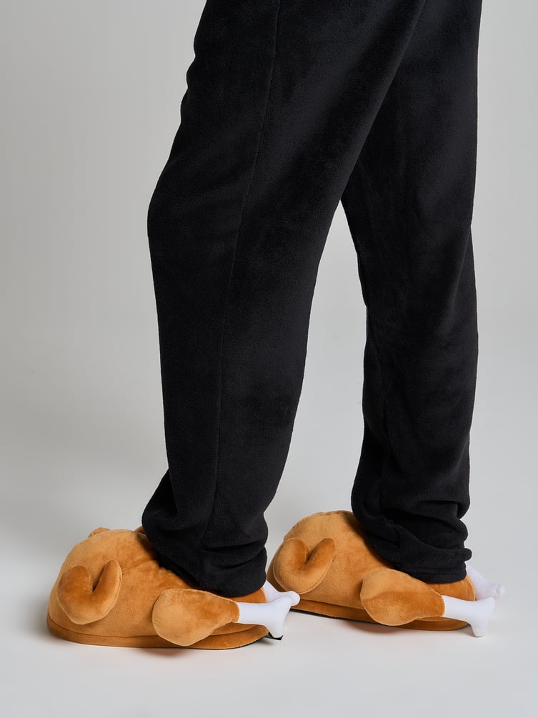 Тапки плюшевые курочка