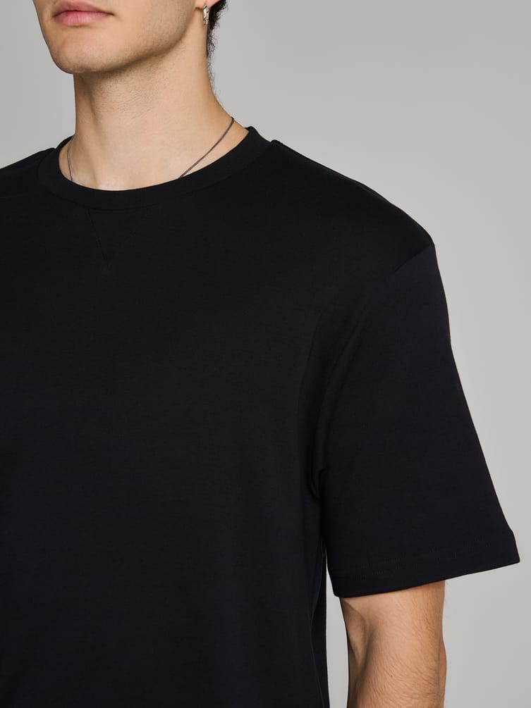 Футболка плотная однотонная