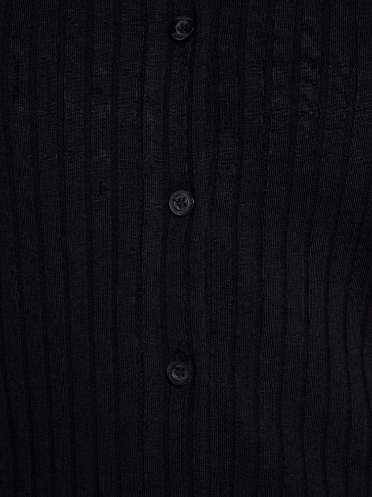 Платье офисное миди на пуговицах