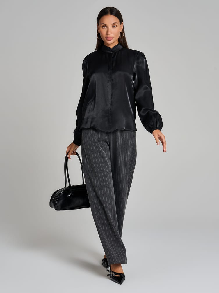 Блузка винтажная с рюшами