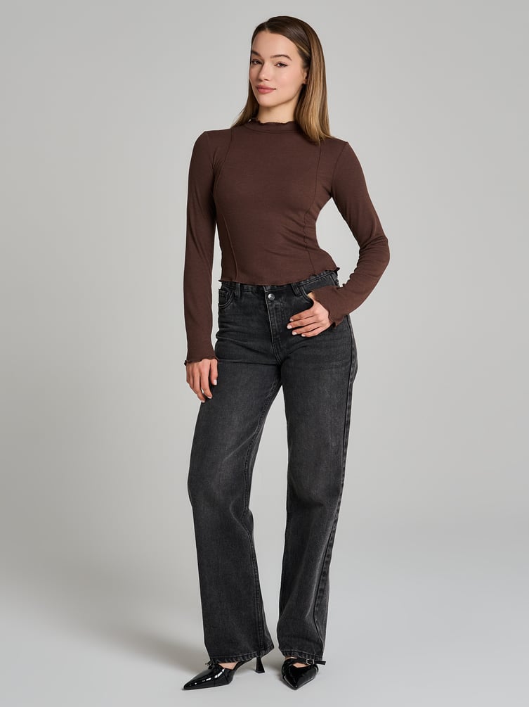 Водолазка лапша с высоким горлом