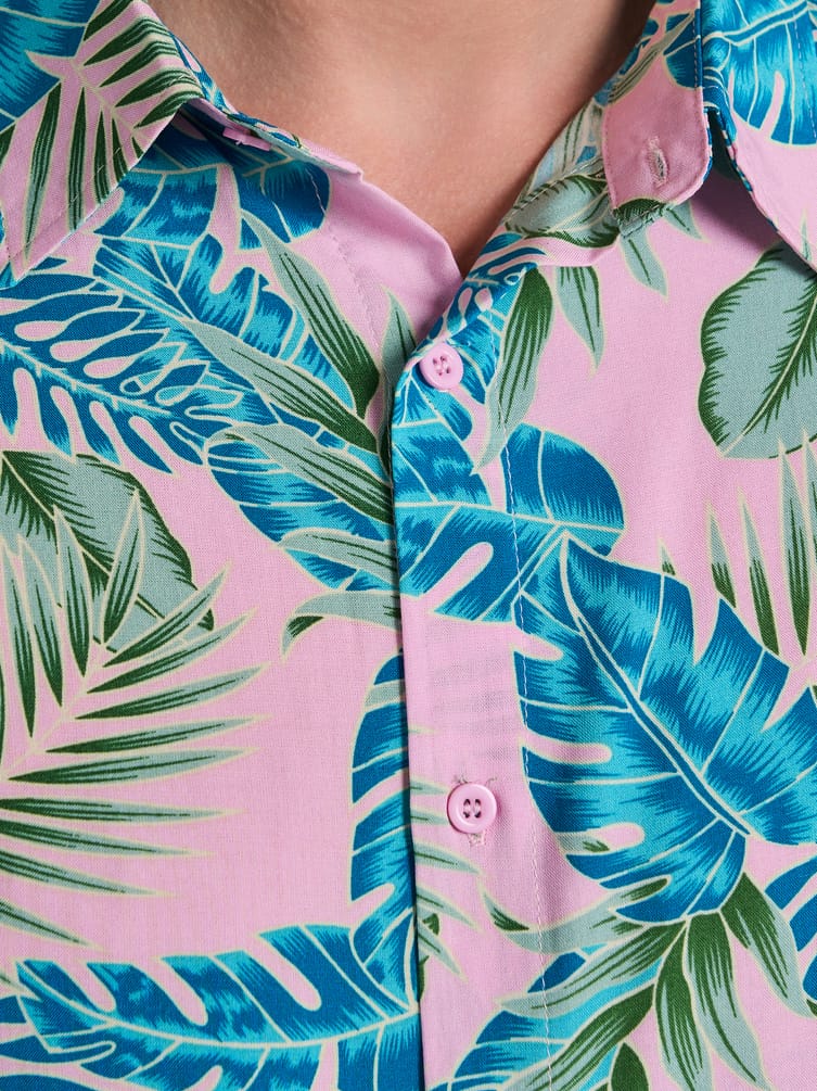 Рубашка пляжная с принтом