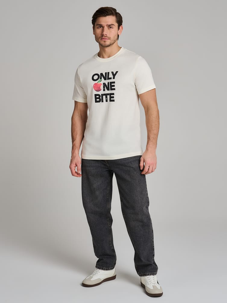 Футболка из хлопка с надписью