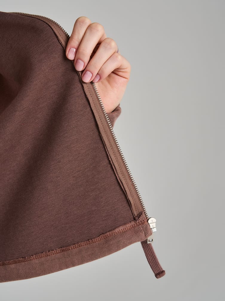 Зип худи укороченная на молнии
