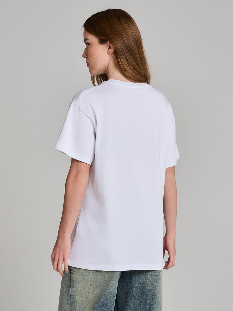 Футболка оверсайз с принтом кота