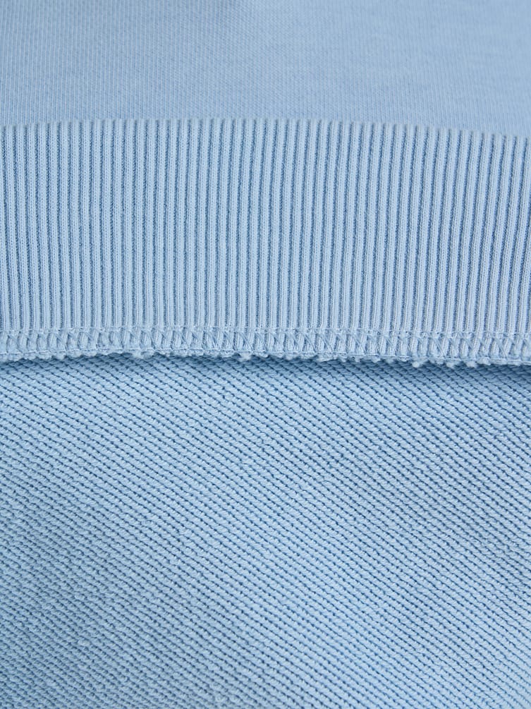 Свитшот без начеса с воротничном