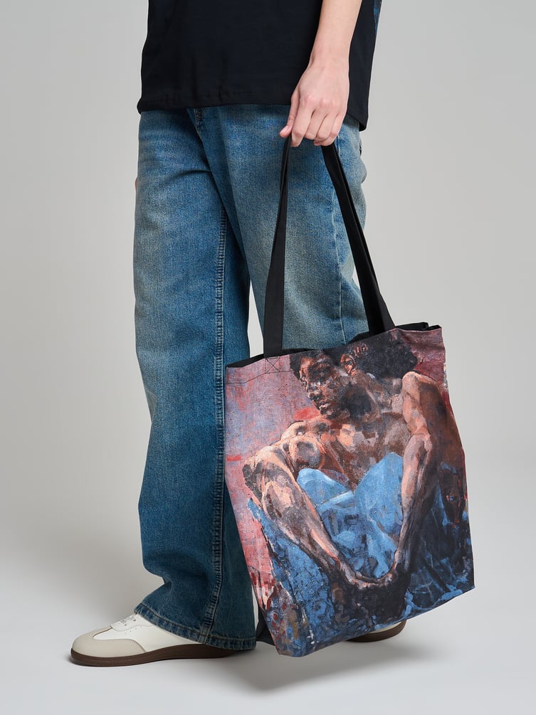 Сумка-шоппер с принтом картин Третьяковской галереи