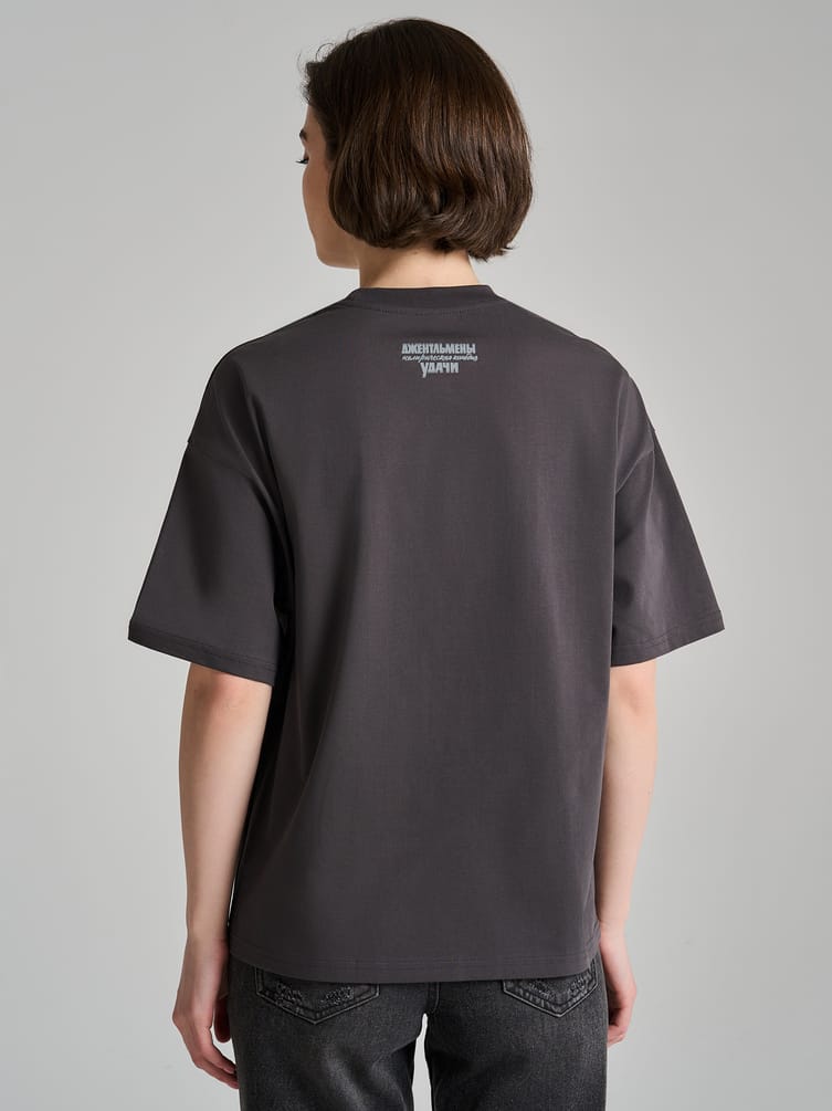 Футболка оверсайз с принтом Мосфильм