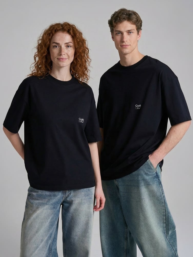 Футболка оверсайз с принтом Russian Vibes