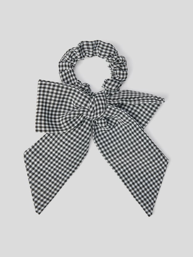 Резинка в клетку с бантом