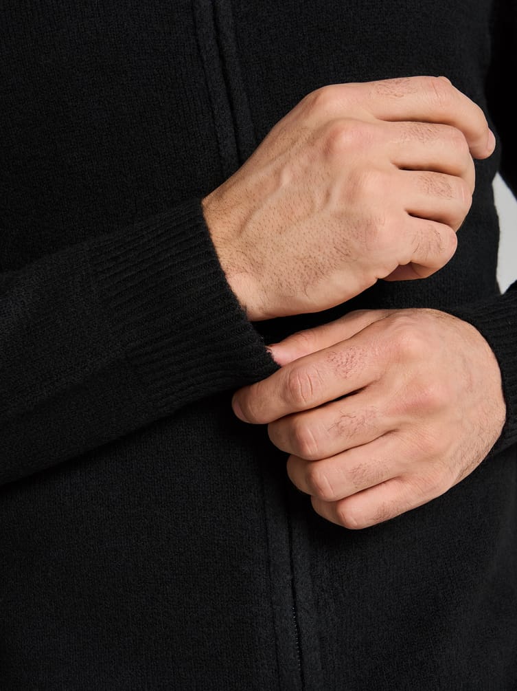 Кардиган трикотажный на молнии