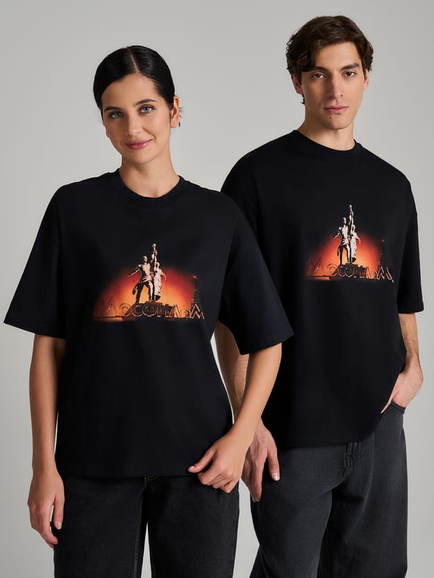 Футболка оверсайз с принтом Мосфильм