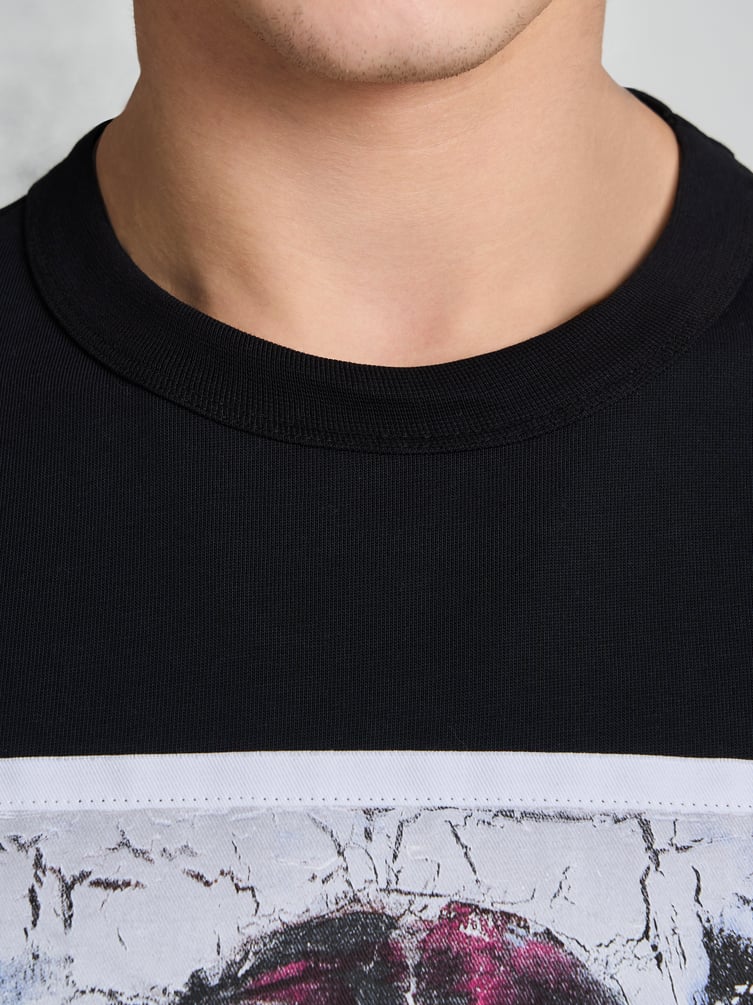 Футболка оверсайз с принтом Макс Борисов