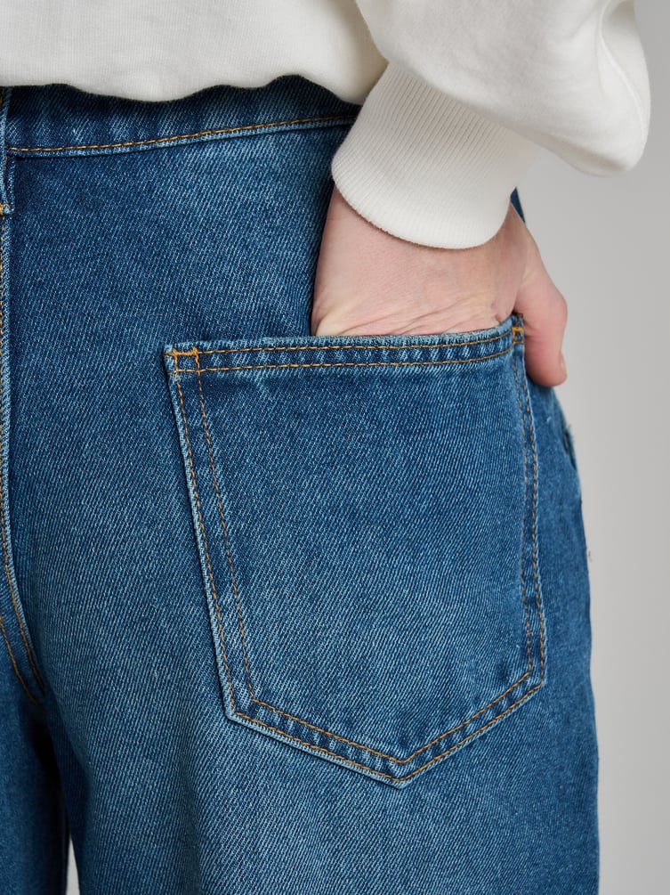 Джинсы широкие Balloon на пуговицах