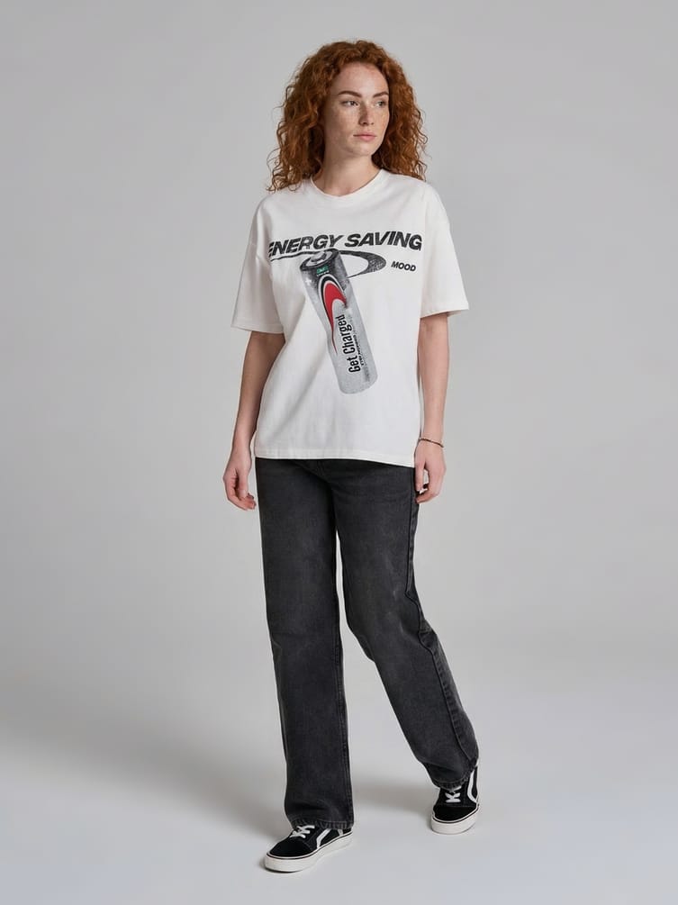 Футболка спортивная оверсайз с принтом