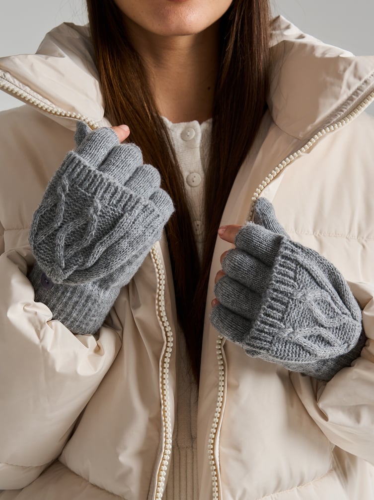 Перчатки с откидным верхом