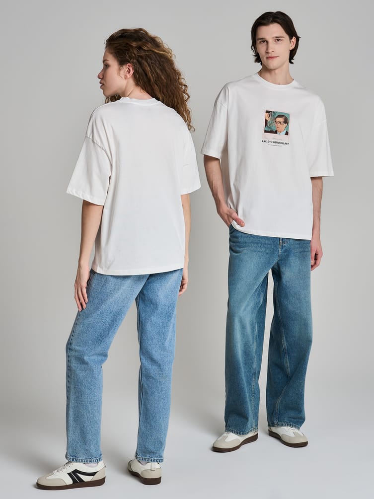 Футболка оверсайз с принтом Мосфильм