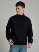 Утепленная толстовка с высоким горлом и начесом